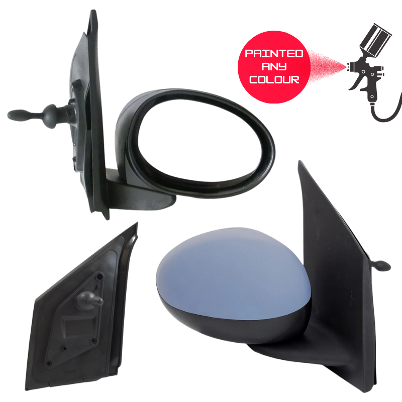 Citroen C1 Peugeot 107 Toyota Aygo 2005-2014 Door Wing Mirror Complete Painted Manual