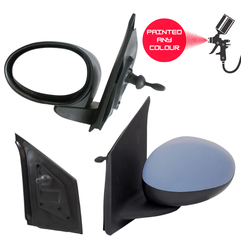 Citroen C1 Peugeot 107 Toyota Aygo 2005-2014 Door Wing Mirror Complete Painted Manual