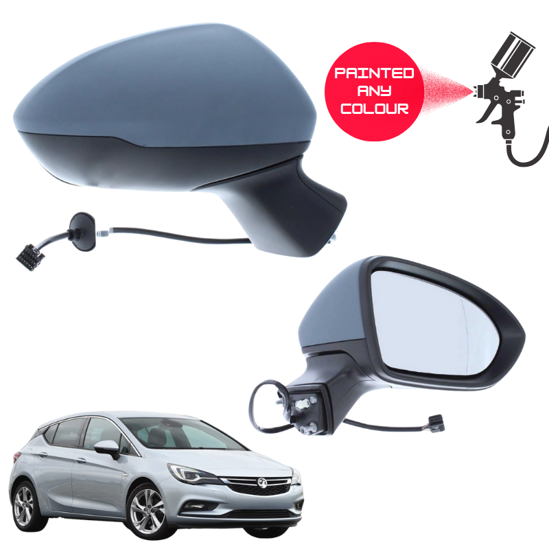 Vauxhall Astra K MK7 2015-2019 Door Wing Mirror Complete Painted Electric