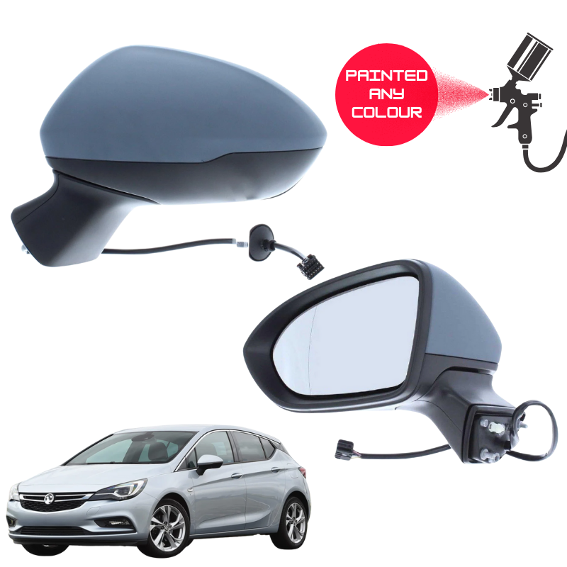 Vauxhall Astra K MK7 2015-2019 Door Wing Mirror Complete Painted Electric
