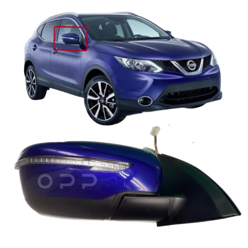 Nissan Qashqai J11 2014-2021 Wing Mirror Complete Painted Ink Blue Electric