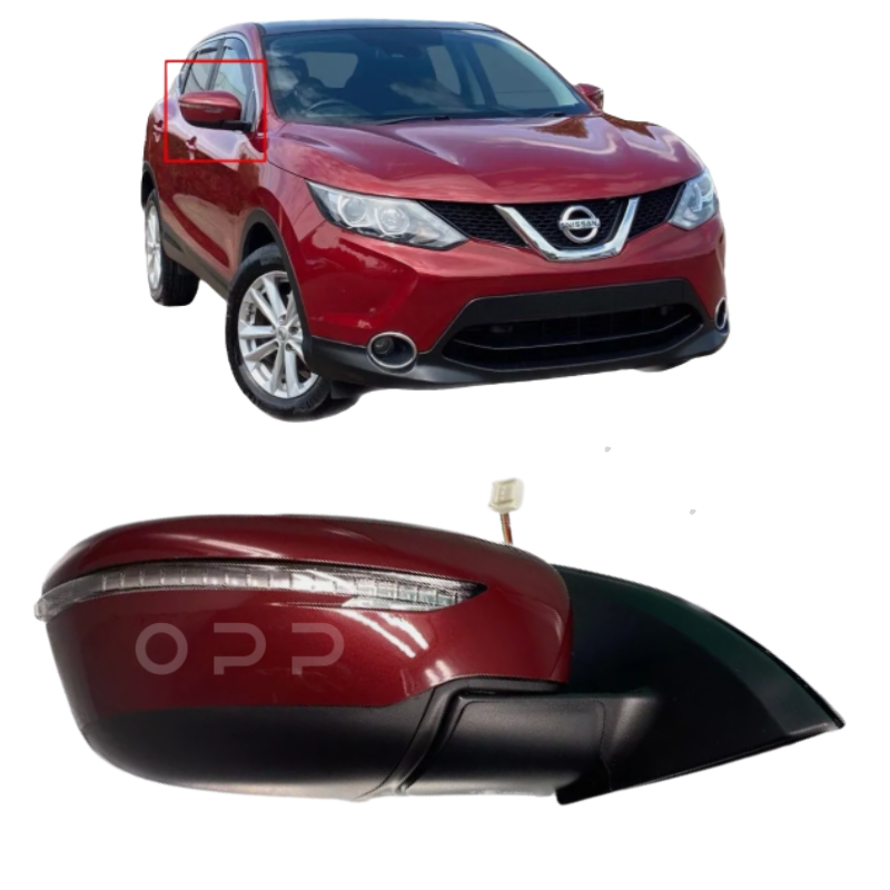 Nissan Qashqai J11 2014-2021 Wing Mirror Complete Painted Magnetic Red Electric