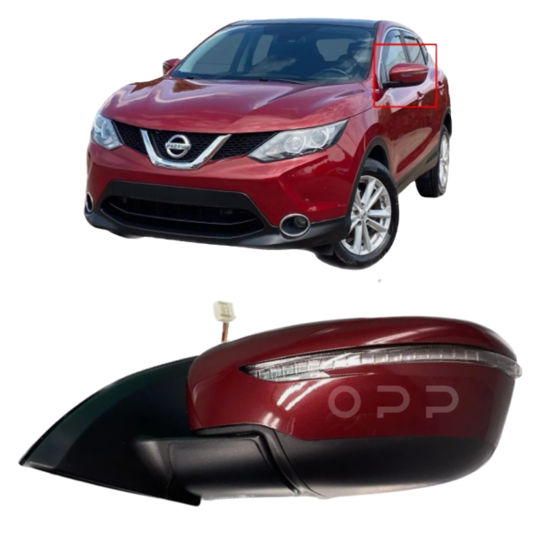 Nissan Qashqai J11 2014-2021 Wing Mirror Complete Painted Magnetic Red Electric