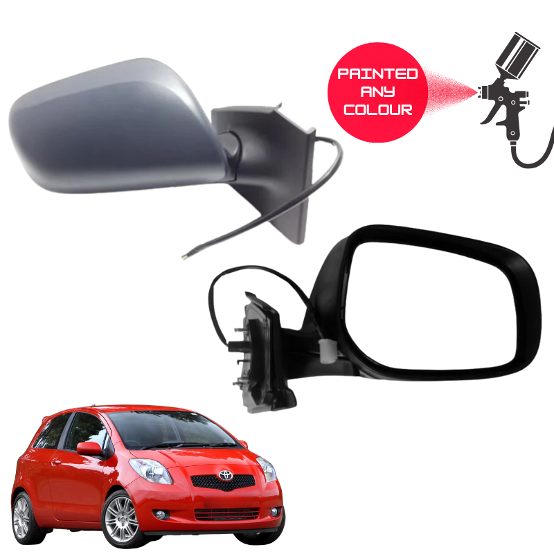 Toyota Yaris 2006-2011 Door Wing Mirror Complete Painted Electric