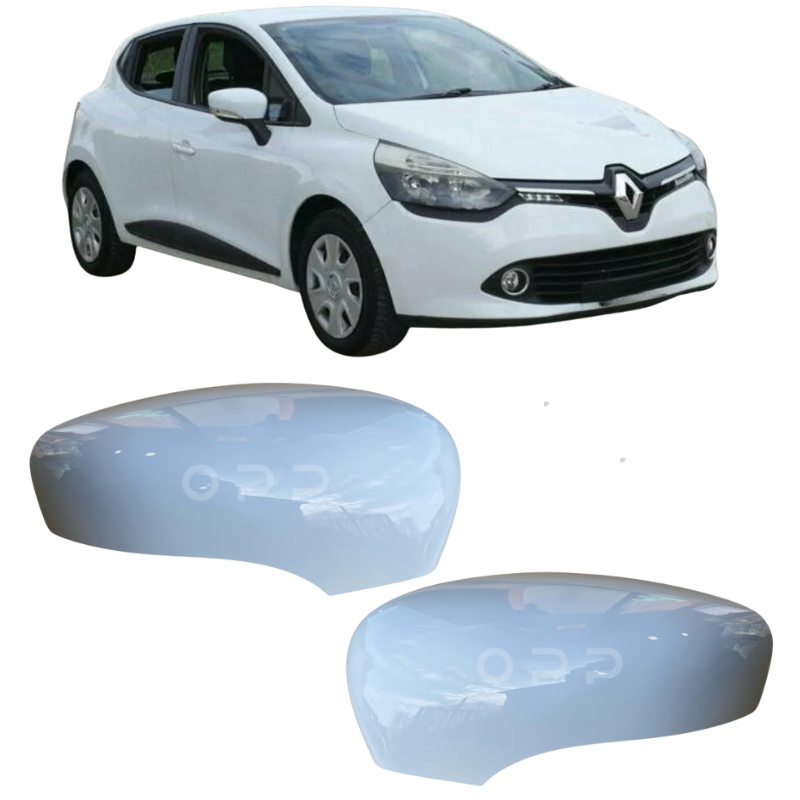 Renault Clio 2012-2020 Door Wing Mirror Cover Painted White
