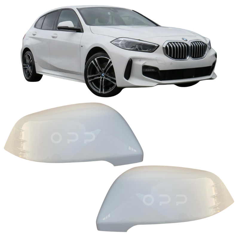 BMW 1 Series F40 2019- Door Wing Mirror Cover Painted Alpine White