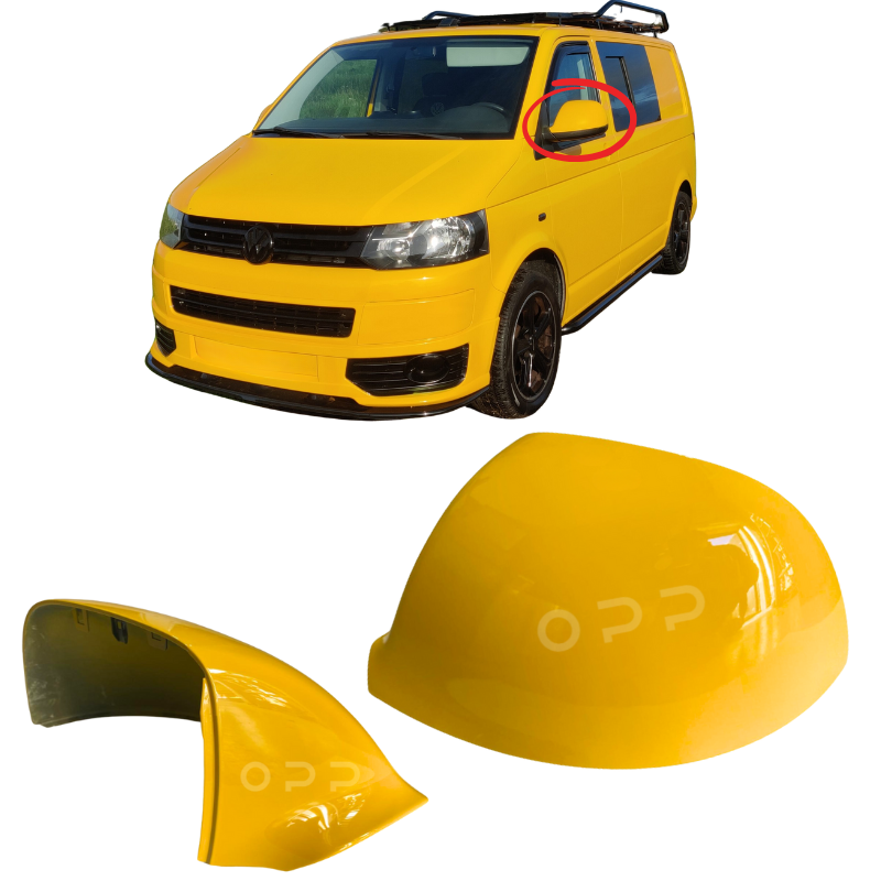 VW T6 T6.1 Transporter 2015-2024 Door Wing Mirror Cover Painted AA Yellow