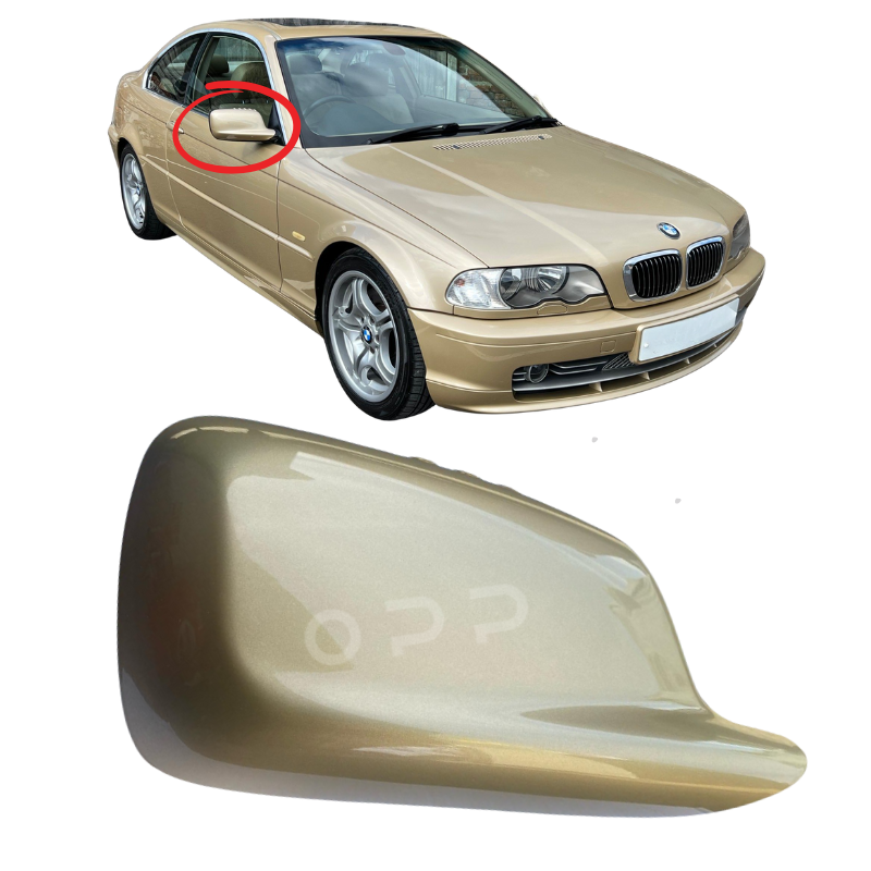 BMW 3 Series E46 1999-2007 Door Wing Mirror Cover Painted Yellow Metallic