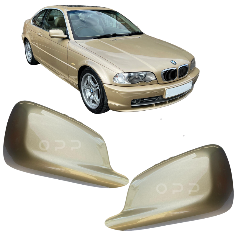 BMW 3 Series E46 1999-2007 Door Wing Mirror Cover Painted Yellow Metallic