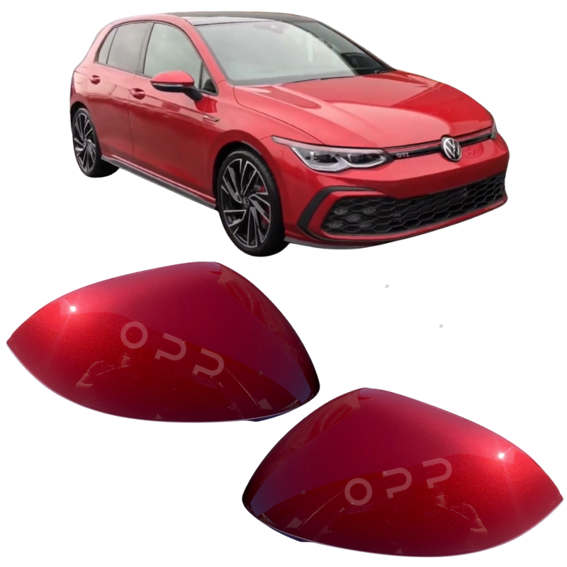 VW Golf MK8 2020- Door Wing Mirror Cover Painted Kings Red