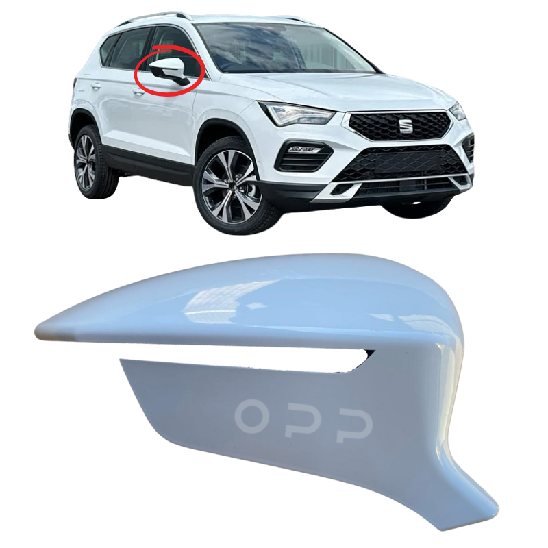 Seat Ateca 2016- Door Wing Mirror Cover Painted White