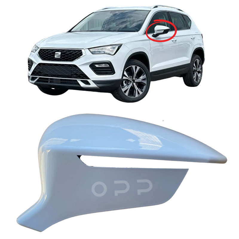Seat Ateca 2016- Door Wing Mirror Cover Painted White