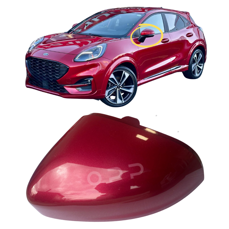 Ford Puma 2019- Door Wing Mirror Cover Painted Fantastic Red