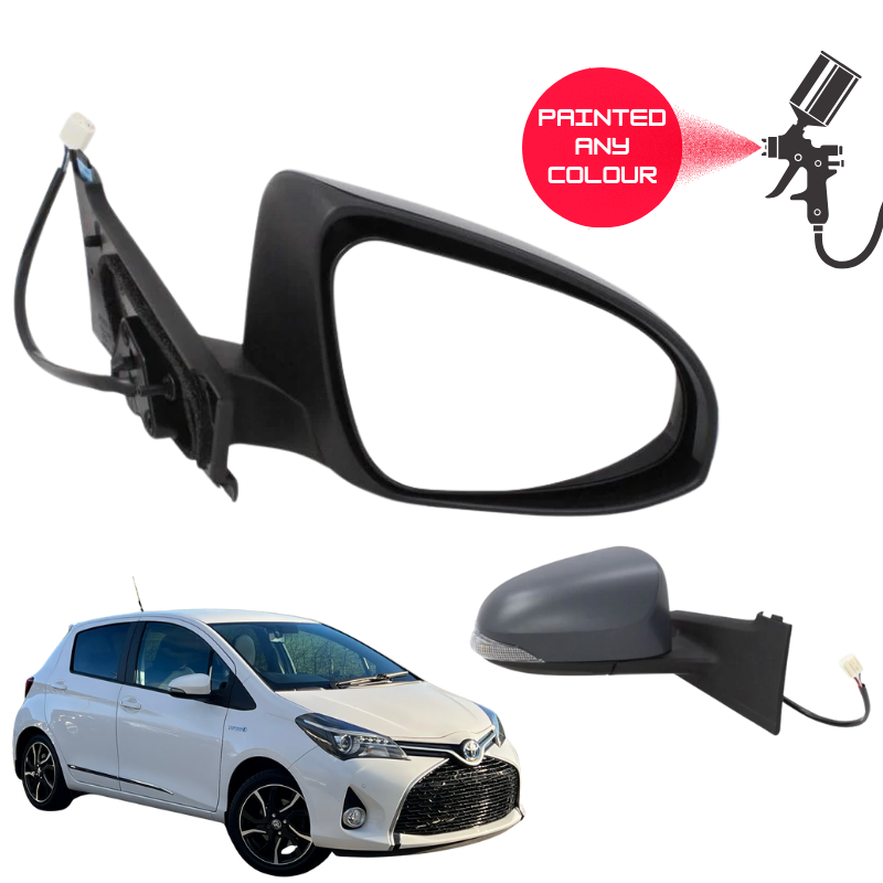 Toyota Yaris 2011-2019 Door Wing Mirror Complete Painted Electric