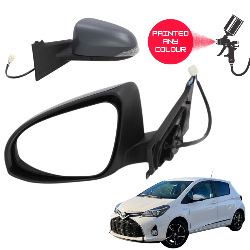 Toyota Yaris 2011-2019 Door Wing Mirror Complete Painted Electric