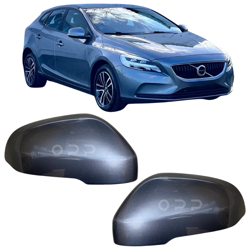 Volvo V40 Hatchback 2012-2020 Door Wing Mirror Cover Painted Metallic Grey