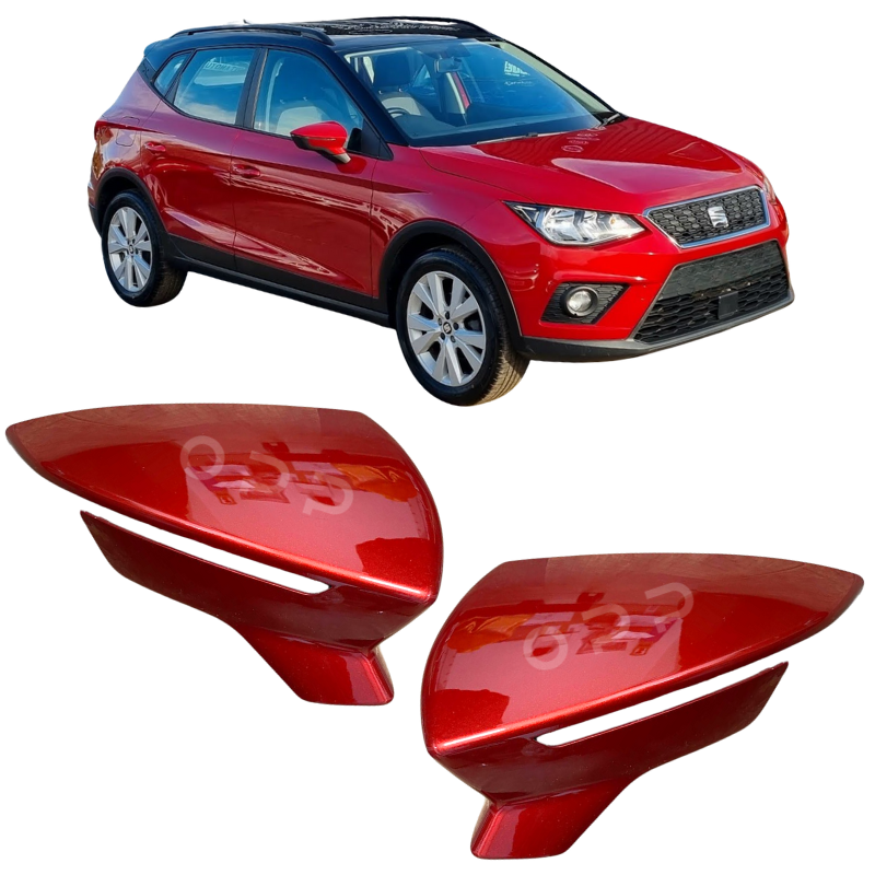 Seat Arona 2017-2021 Door Wing Mirror Cover Painted Desire Red OX1