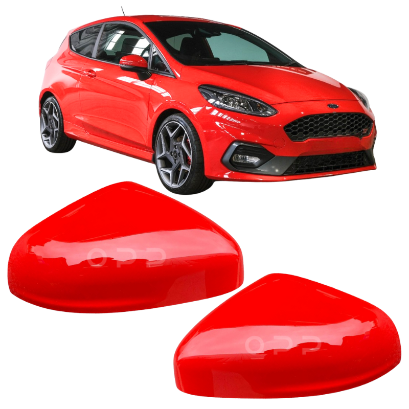 Ford Fiesta MK8 2018- Door Wing Mirror Cover Painted Red