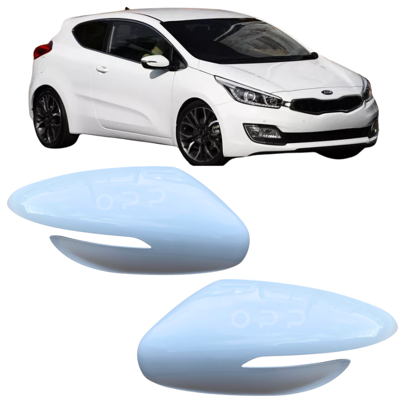 Kia Ceed 2012-2018 Door Wing Mirror Cover Painted Deluxe White Pearl HW2