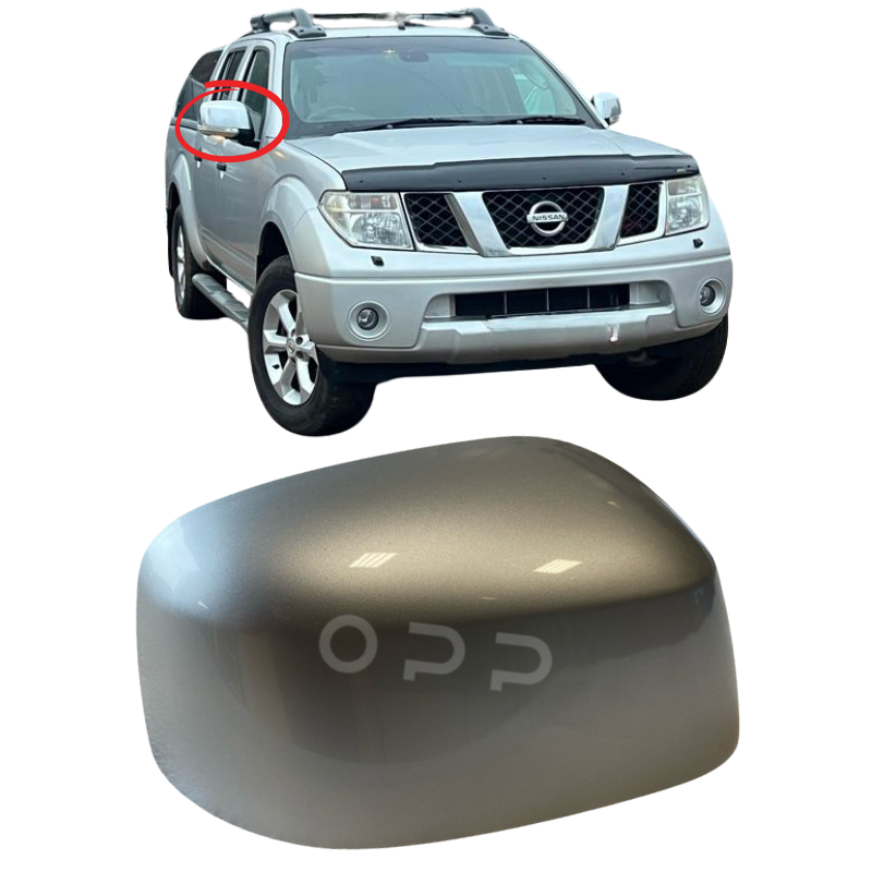 Nissan Navara 2008-2016 Door Wing Mirror Cover Painted Silver
