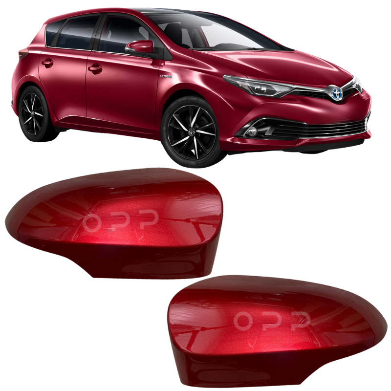 Toyota Auris 2013-2019 Door Wing Mirror Cover Painted Red