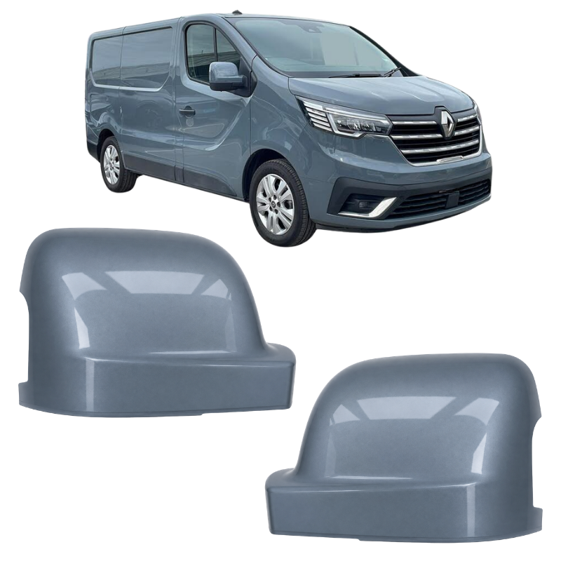 Renault Trafic 2021- Door Wing Mirror Cover Painted Urban Grey