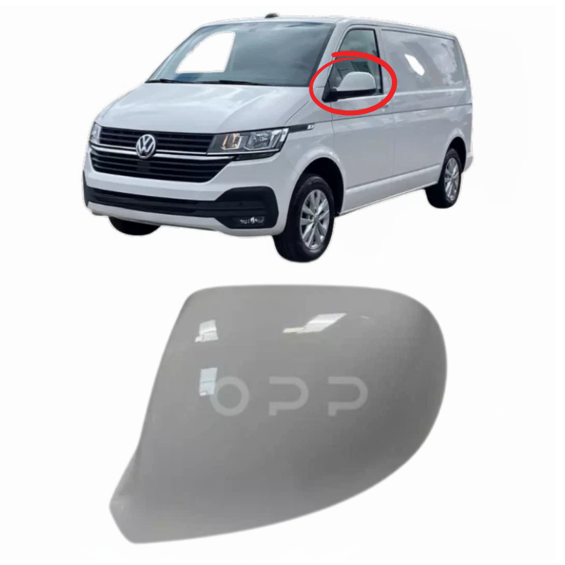 VW T6.1 Transporter 2020-2024 Door Wing Mirror Cover Painted Candy White LB9A