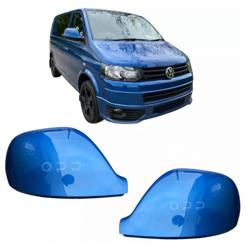 VW T5.1 Transporter 2010-2015 Door Wing Mirror Cover Painted Olympic Blue