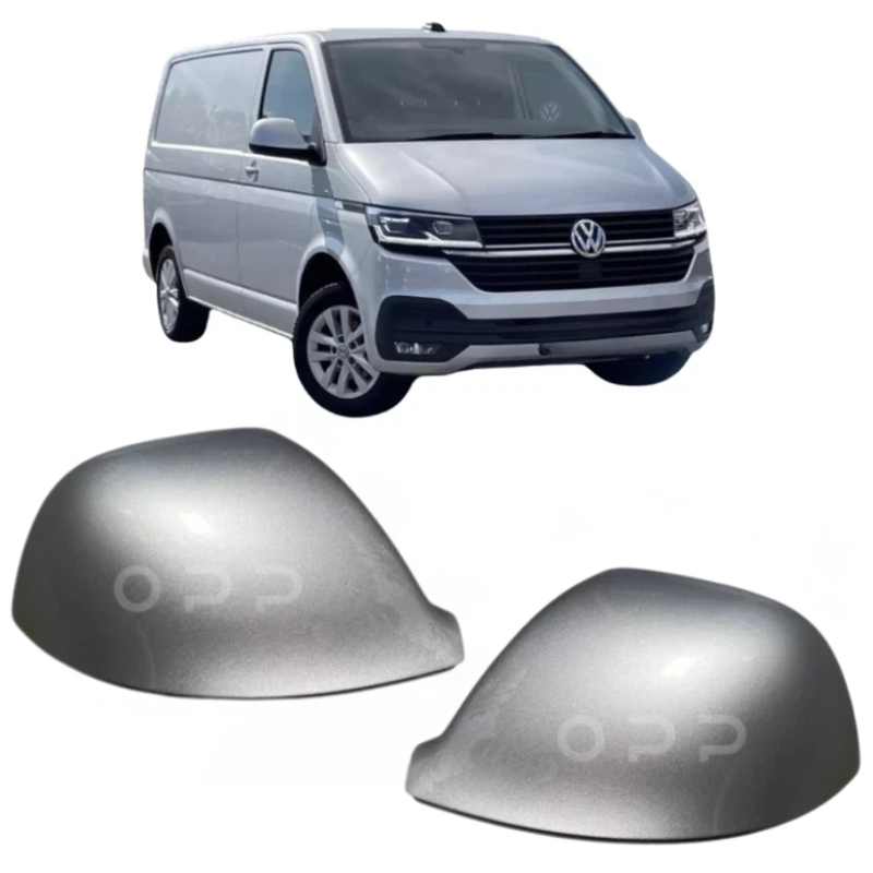 VW T6 T6.1 Transporter 2015-2024 Door Wing Mirror Cover Painted Reflex Silver
