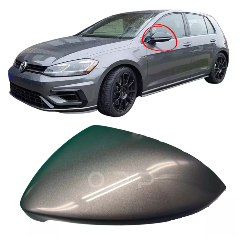 VW Golf MK7 2013-2020 Door Wing Mirror Cover Painted Indium Grey LR7H
