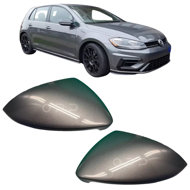 VW Golf MK7 2013-2020 Door Wing Mirror Cover Painted Indium Grey LR7H