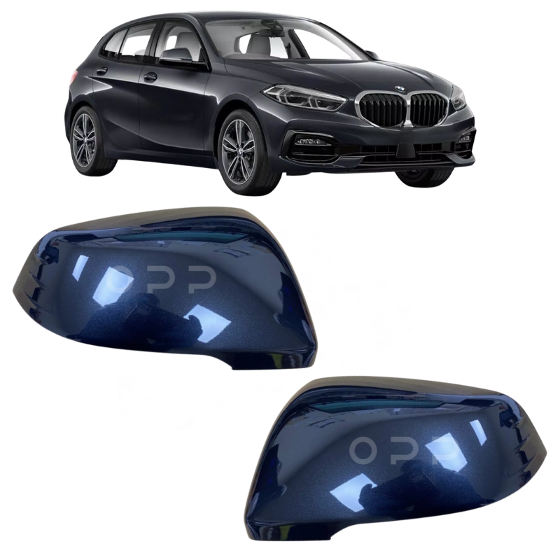 BMW 1 Series F40 2019- Door Wing Mirror Cover Painted Sapphire Black 475