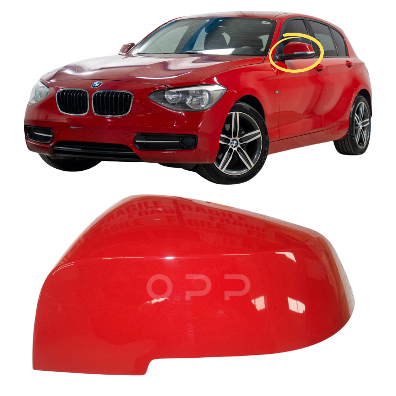 BMW 1 Series F20 F21 2010-2019 Door Wing Mirror Cover Painted Crimson Red A61