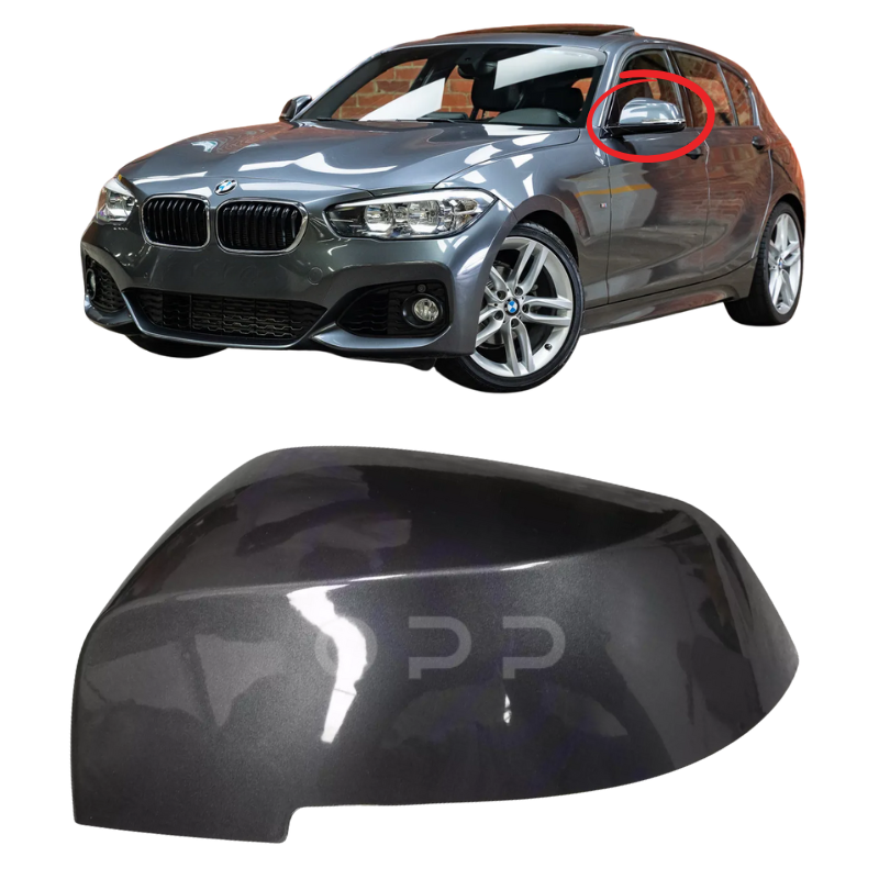 BMW 1 Series F20 F21 2010-2019 Door Wing Mirror Cover Painted Mineral Grey B39