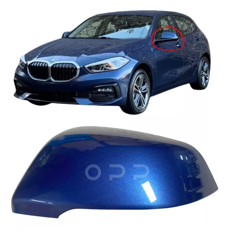 BMW 1 Series F40 2019- Door Wing Mirror Cover Painted Phytonic Blue C1M