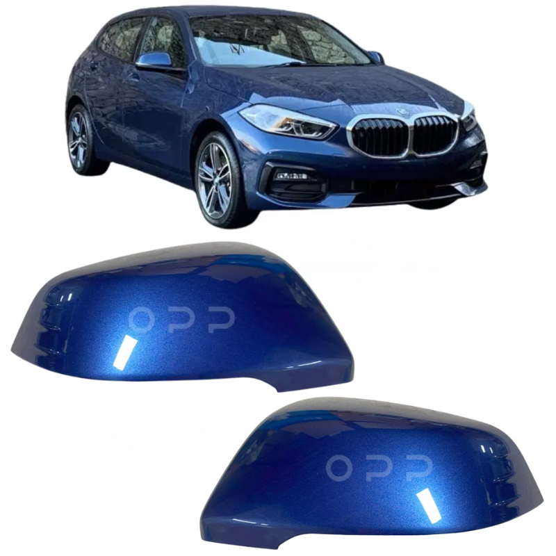 BMW 1 Series F40 2019- Door Wing Mirror Cover Painted Phytonic Blue C1M