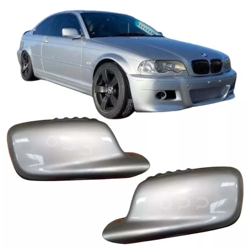 BMW 3 Series E46 1999-2007 Door Wing Mirror Cover Painted Titan Silver 354