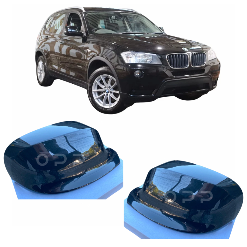 BMW X3 F25 2010-2014 Door Wing Mirror Cover Painted Sapphire Black 475