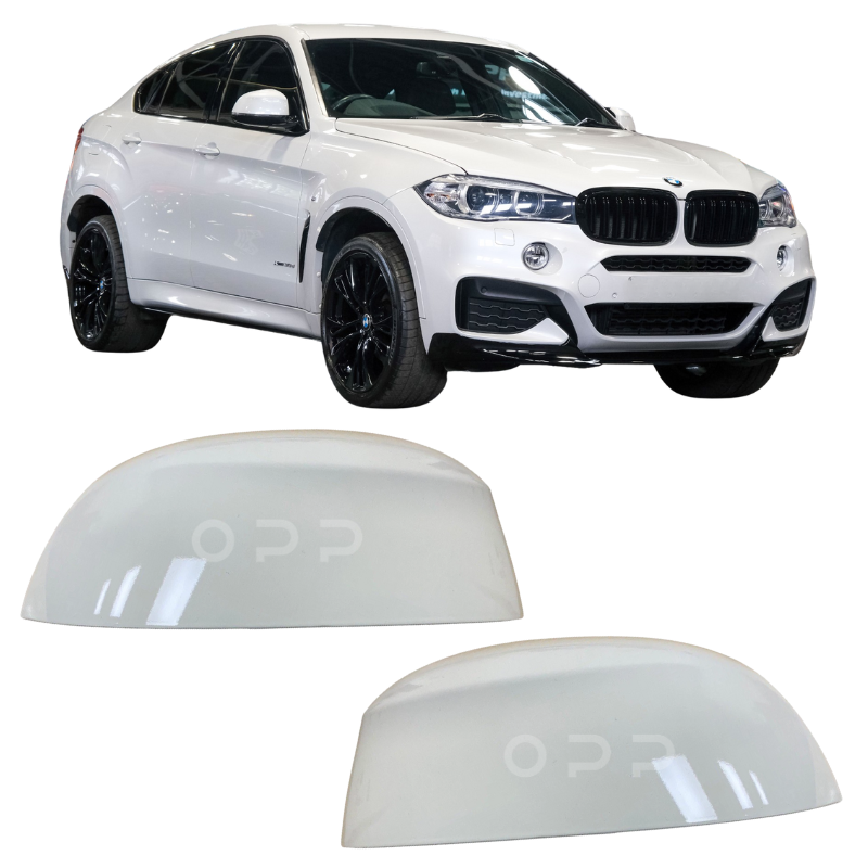 BMW X6 F16 2014-2019 Door Wing Mirror Cover Painted White