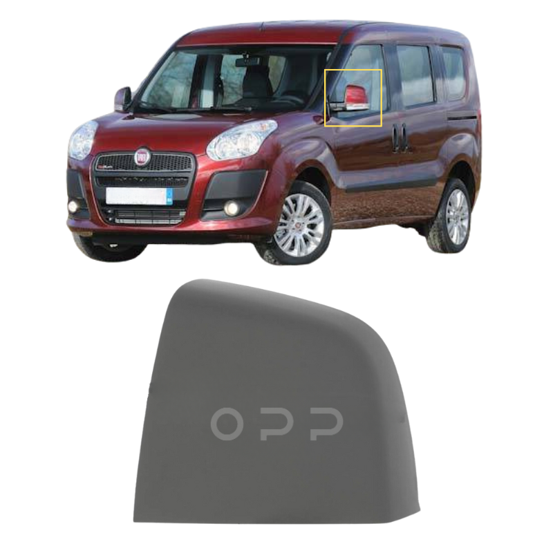 Fiat Doblo 2010- Door Wing Mirror Cover Painted