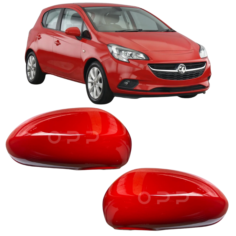 Vauxhall Corsa D & E 2006-2020 Door Wing Mirror Cover Painted Red
