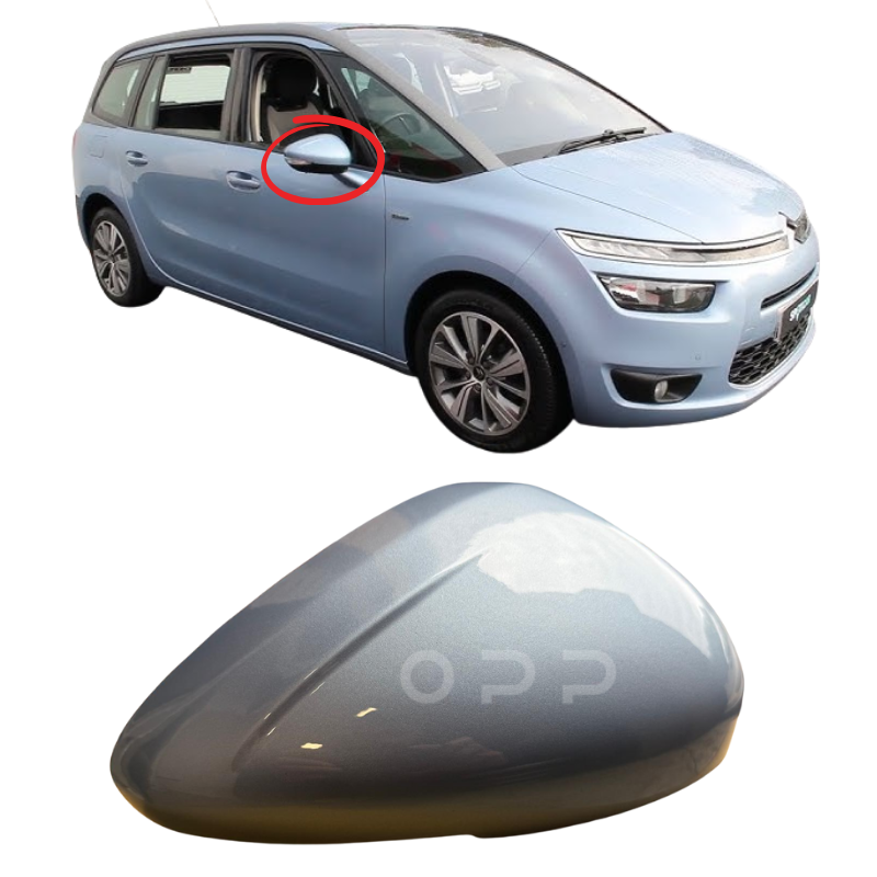 Citroen C4 Picasso 2013-2018 Door Wing Mirror Cover Painted Blue Teles EHH