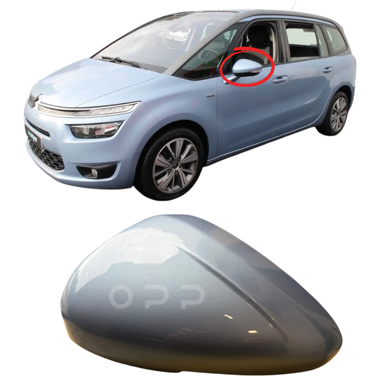 Citroen C4 Picasso 2013-2018 Door Wing Mirror Cover Painted Blue Teles EHH