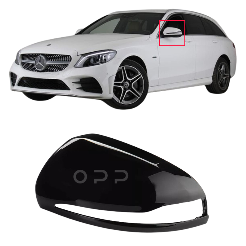 Mercedes Benz C Class 2009- Door Wing Mirror Cover Painted