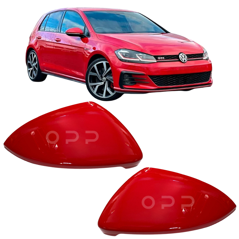 VW Golf MK7 2013-2020 Door Wing Mirror Cover Painted Tornado Red LY3D