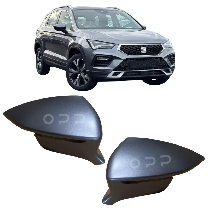 Seat Ateca 2016- Door Wing Mirror Cover Painted Matte Grey