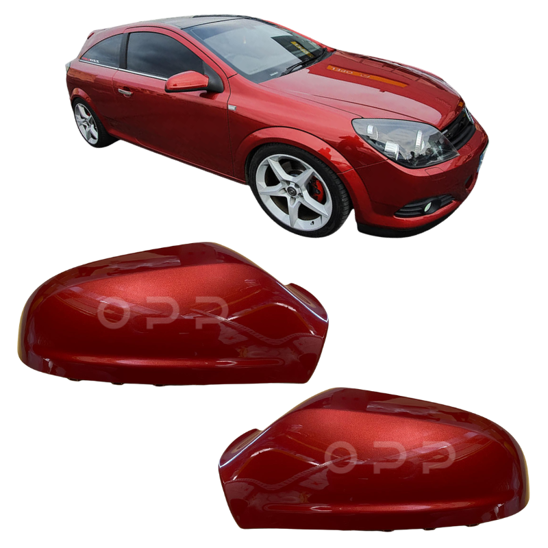 Vauxhall Astra 2004-2009 Door Wing Mirror Cover Painted Pomegranate Red