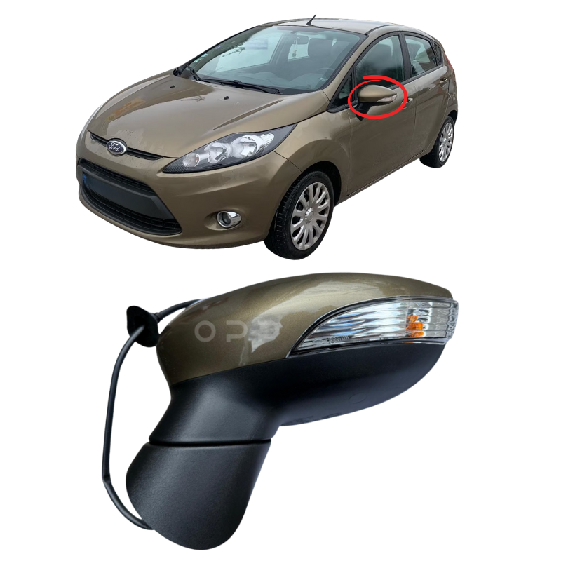 Ford Fiesta MK7 2013-2017 Wing Mirror Electric Painted Fashionista Brown