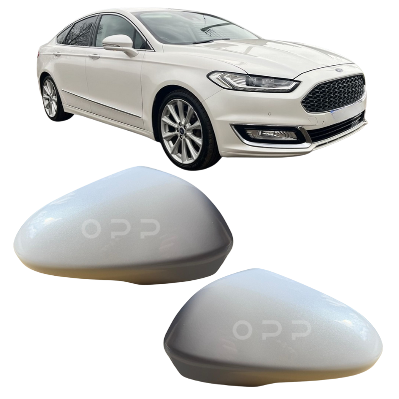 Ford Mondeo 2014-2021 Door Wing Mirror Cover Painted White Platinum Pearl