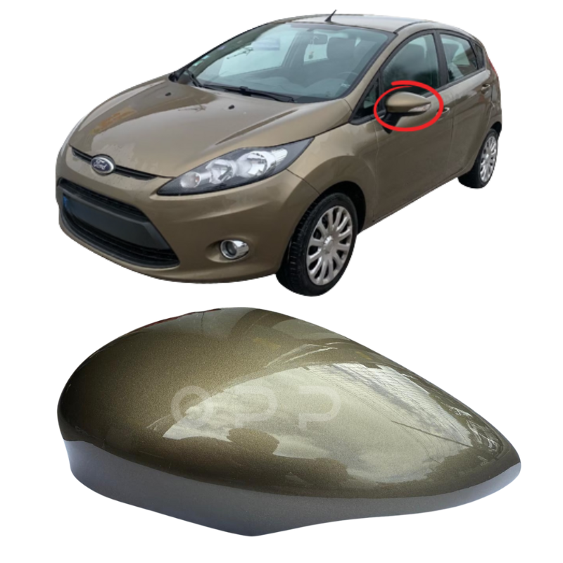 Ford Fiesta 2008-2017 Door Wing Mirror Cover Painted Fashionista Brown